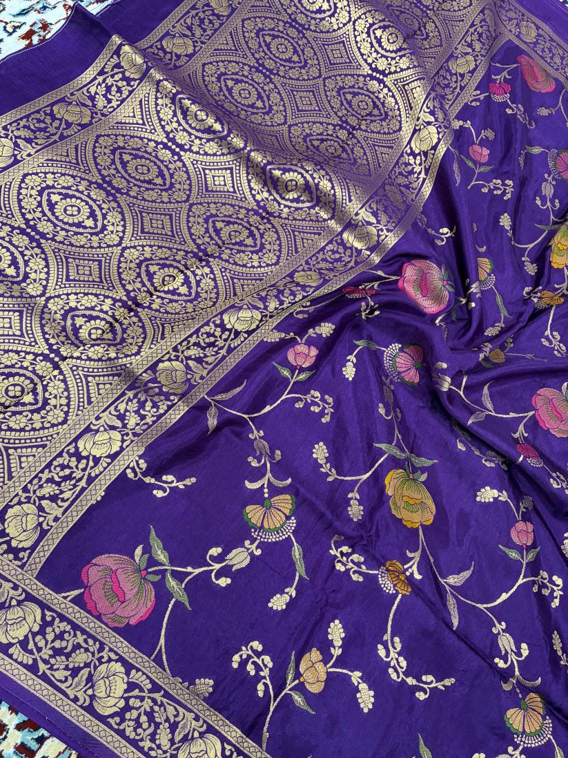Exclusive Russian Viscose Meena Banarasi Silk Saree