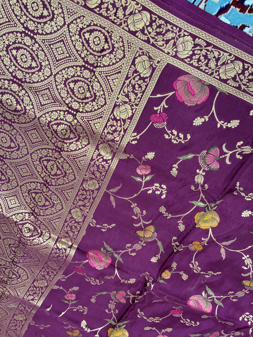 Exclusive Russian Viscose Meena Banarasi Silk Saree