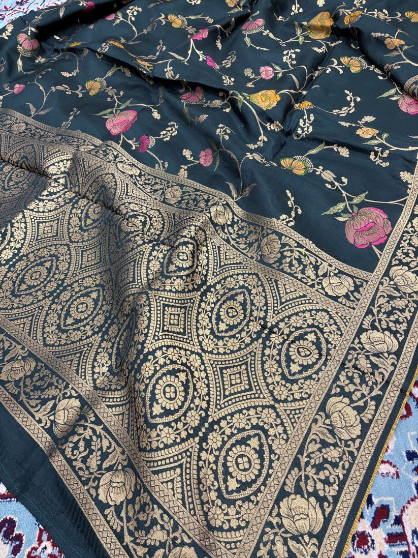Exclusive Russian Viscose Meena Banarasi Silk Saree