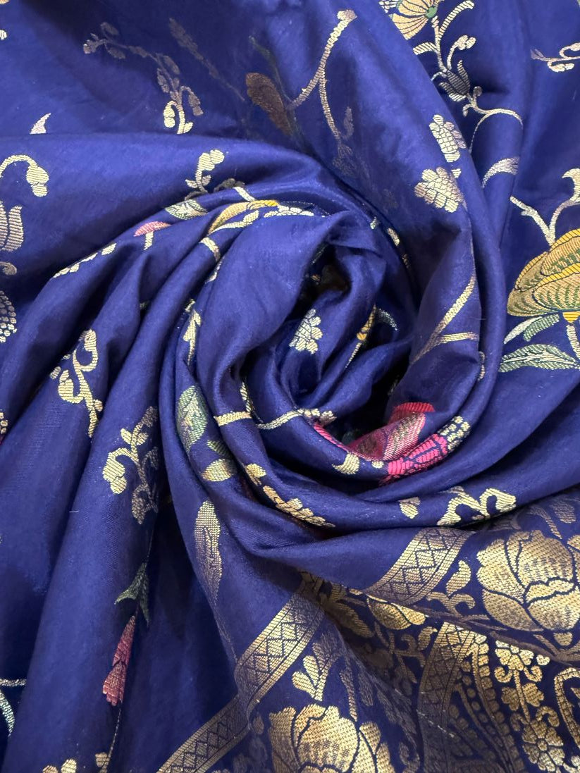 Exclusive Russian Viscose Meena Banarasi Silk Saree