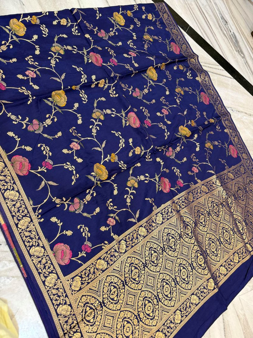 Exclusive Russian Viscose Meena Banarasi Silk Saree