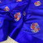 Exclusive tissue silk with satin Katan border