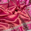 Exclusive tissue silk with satin Katan border