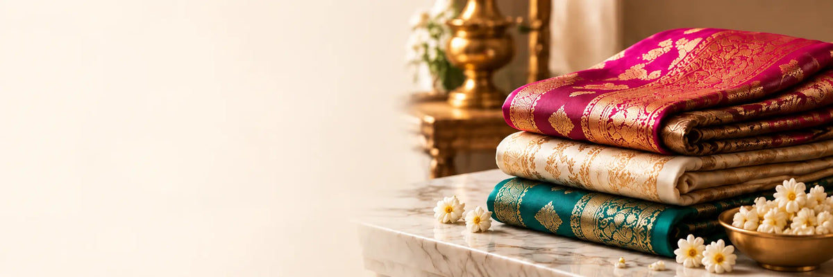 Bellylace Banarasi sarees